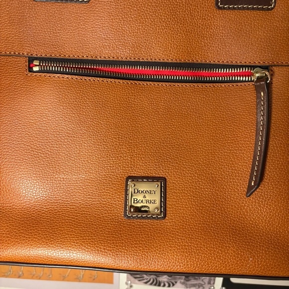 Dooney & Bourke Tan Leather Tote - Picture 2 of 8